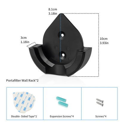 PORTAFILTRO DE CAFÉ DE PARED, SOPORTE UNIVERSAL PARA 51MM/54MM/58MM - CAFEMASY