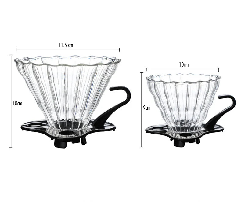 FILTRADOR DE CAFÉ DE VIDRIO BOROSILICATO - MÉTODO FILTRADO V60