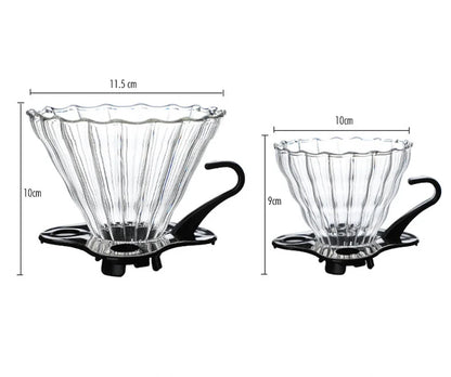 FILTRADOR DE CAFÉ DE VIDRIO BOROSILICATO - MÉTODO FILTRADO V60