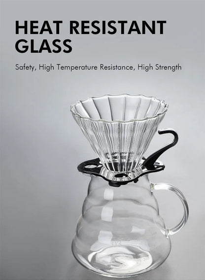 FILTRADOR DE CAFÉ DE VIDRIO BOROSILICATO - MÉTODO FILTRADO V60