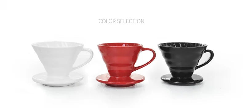 MÉTODO FILTRADO V60 DE CERÁMICA - TAZA DE FILTRO - V01/V02