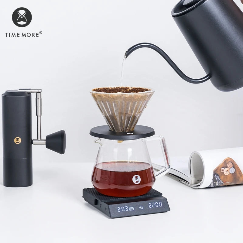 BÁSCULA DE COCINA PARA CAFÉ ESPRESSO CON PANEL DE PESADO Y LUZ - TIMEMORE