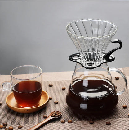 FILTRADOR DE CAFÉ DE VIDRIO BOROSILICATO - MÉTODO FILTRADO V60