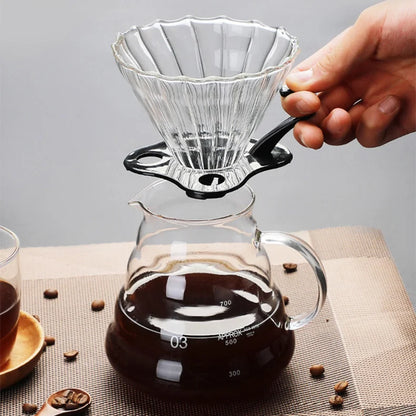 FILTRADOR DE CAFÉ DE VIDRIO BOROSILICATO - MÉTODO FILTRADO V60