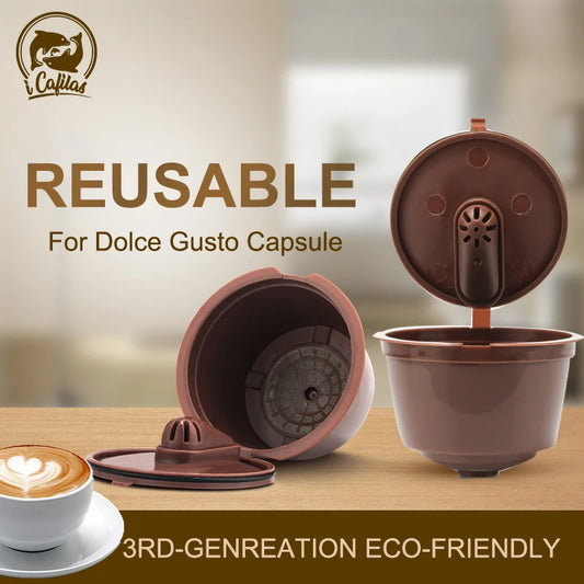 CÁPSULAS RELLENABLES REUTILIZABLES PARA DOLCE GUSTO - 3.ª GENERACIÓN - Icafilas