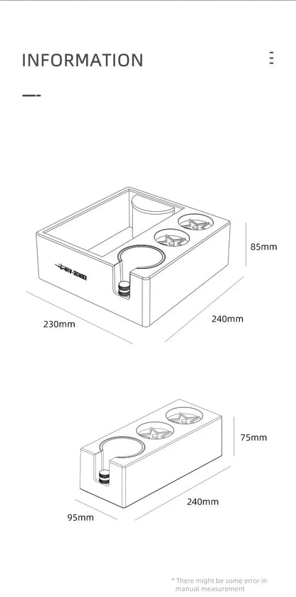 SOPORTE AJUSTABLE PARA PORTAFILTRO DE CAFÉ ESPRESSO, ACCESORIOS PARA BARISTA.