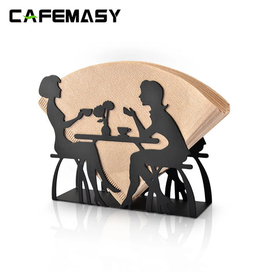 PORTAFILTRO DE PAPEL DE HIERRO - CREATIVO - CAFEMASY