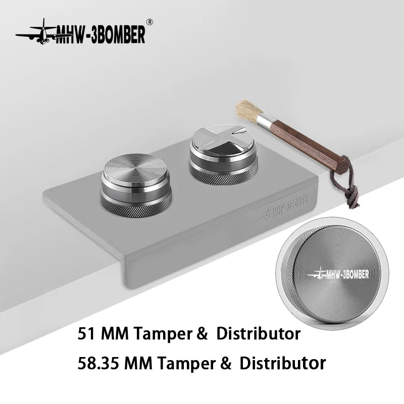 DISTRIBUIDOR Y TAMPER DE CAFÉ TAPETE PROFESIONAL DE APISONAMIENTO - MHW-3BOMBER