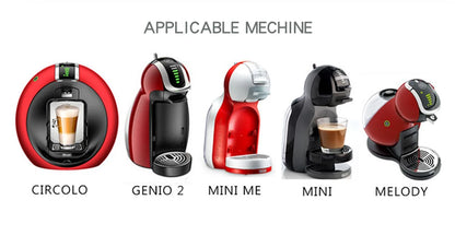 CÁPSULAS DE CAFÉ REUTILIZABLES DOLCE GUSTO, PLÁSTICO Y ACERO INOXIDABLE, RELLENABLES PARA MÁQUINAS NESCAFÉ.