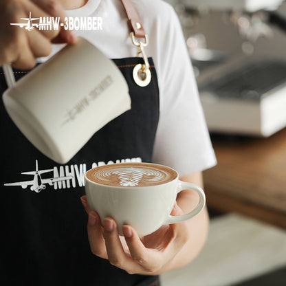 TAZA Y PLATILLO DE CERÁMICA ITALIANA - 300ML - MHW-3BOMBER