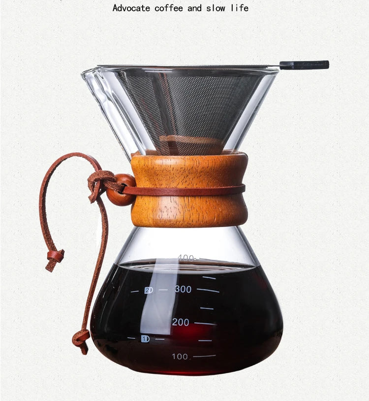 METODO CHEMEX FILTRO DE ACERO INOXIDABLE, 400 ML.