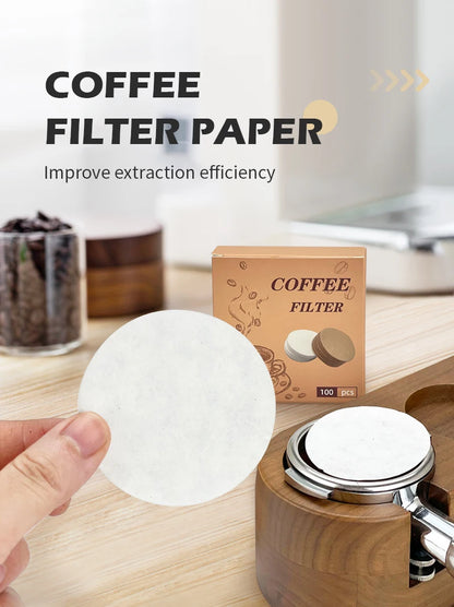 PAPEL DE FILTRO DE CAFÉ PARA ESPRESSO DE 51MM, 53MM Y 58MM,