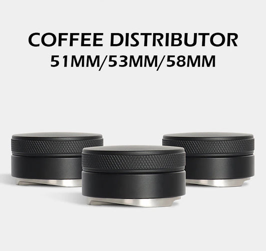 DISTRIBUIDOR DE CAFÉ ESPRESSO DE ACERO INOXIDABLE - 51MM, 53MM, 58MM