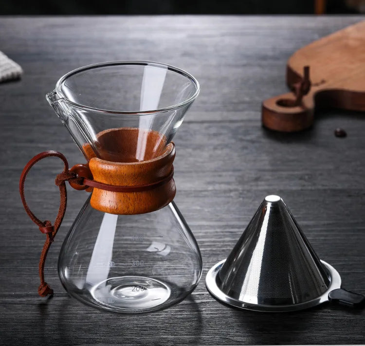 METODO CHEMEX FILTRO DE ACERO INOXIDABLE, 400 ML.