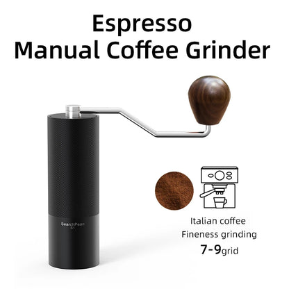 MOLINO DE CAFÉ MANUAL S1 ESPRESSO, REBABA DE ACERO TINY2S - SEARCHPEAN