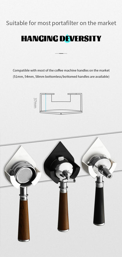 SOPORTE PORTAFILTRO PARA PARED - 51MM, 53MM, 54MM, 58MM - MHW-3BOMBER