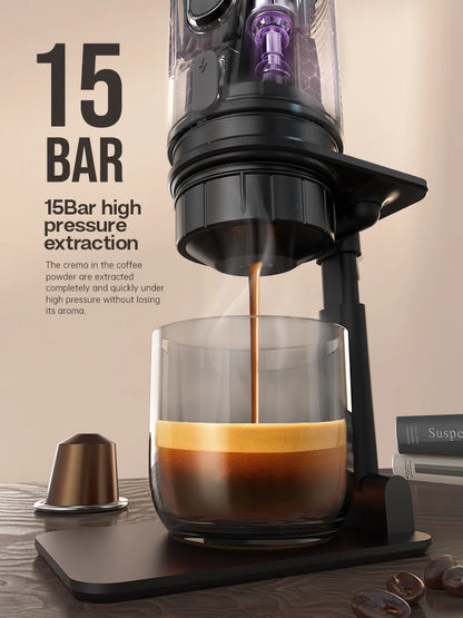 CAFETERA PORTÁTIL COMPATIBLE CON CÁPSULAS NEXPRESSO DOLCE, H4A - 12V - HiBREW