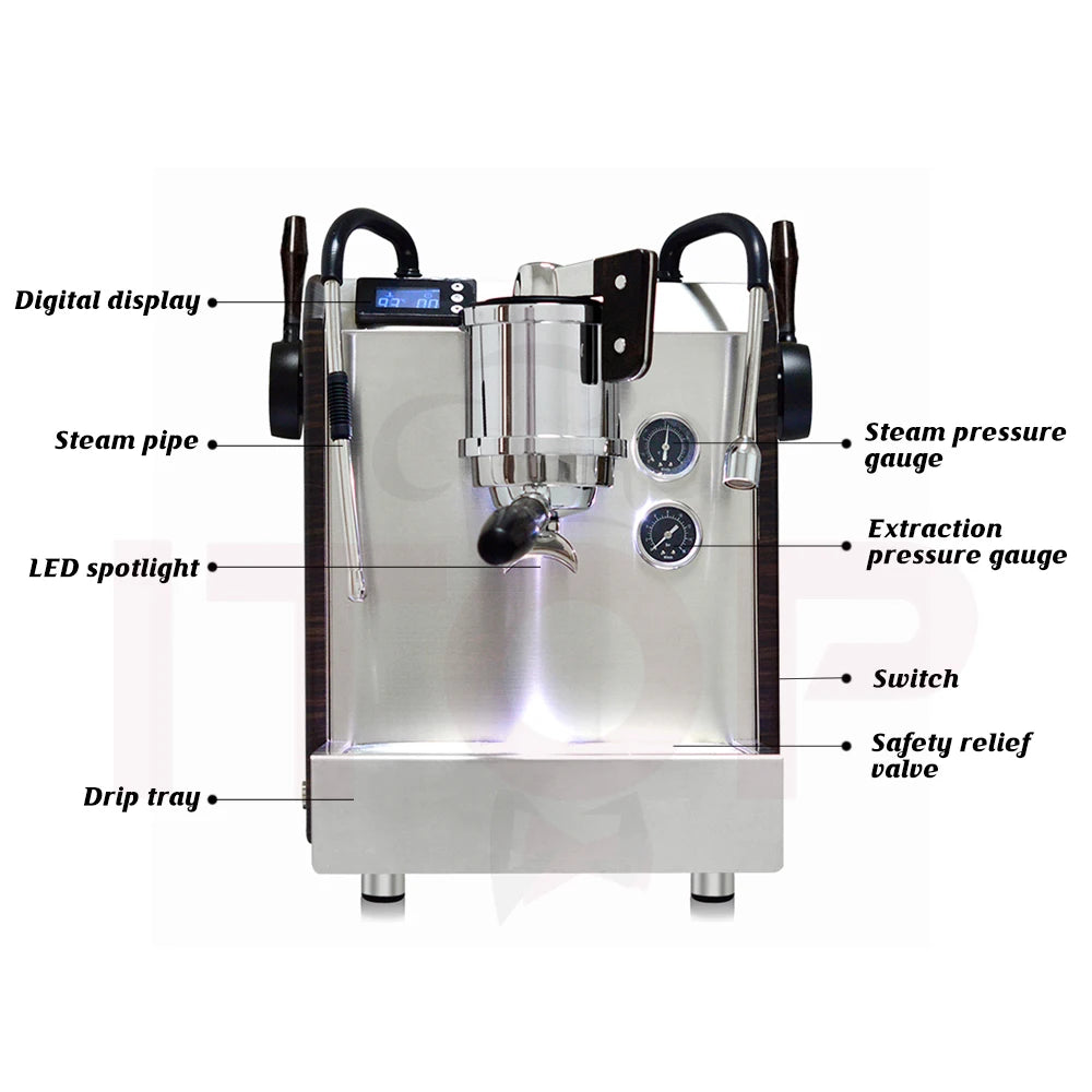 MÁQUINA DE ESPRESSO SEMIAUTOMÁTICA DE 9 BAR - ITOP