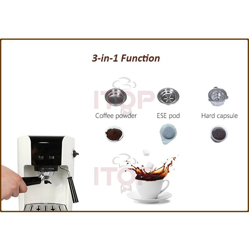 CAFETERA SEMIAUTOMÁTICA PROFESIONAL - ITOP