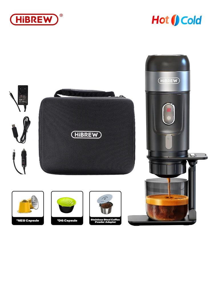 CAFETERA PORTÁTIL COMPATIBLE CON CÁPSULAS NEXPRESSO DOLCE, H4A - 12V - HiBREW