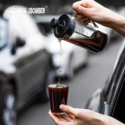 JUEGO DE PRENSA FRANCESA CON 2 TAZAS RESISTENTES - 450ML