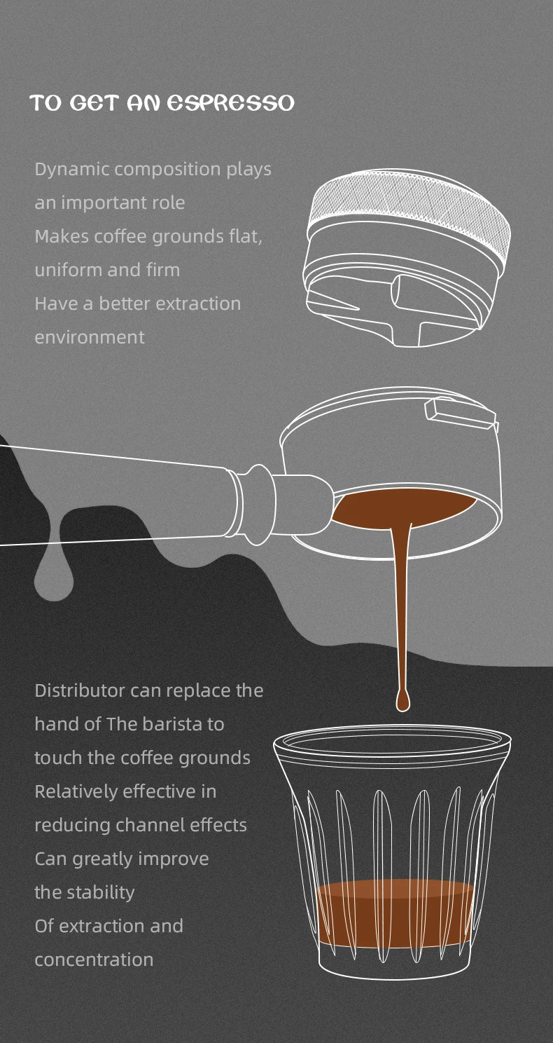 TAMPER DE CAFÉ CON RESORTE CALIBRADO PARA BARISTA - MHW-3BOMBER