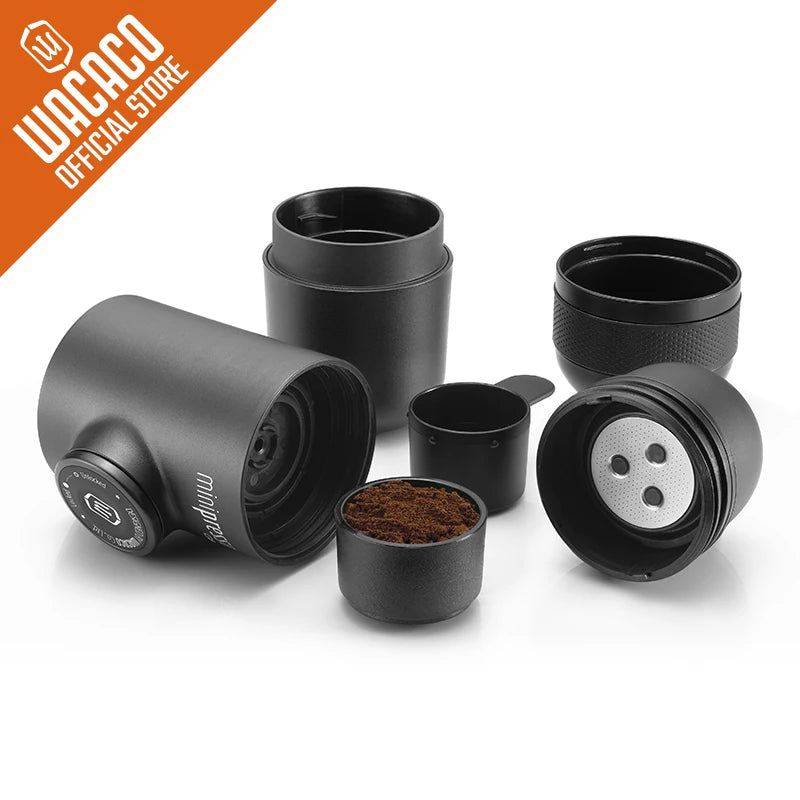 MINIPRESSO GR - CAFETERA ESPRESSO PORTÁTIL COMPATIBLE CON CAFÉ MOLIDO - WACACO