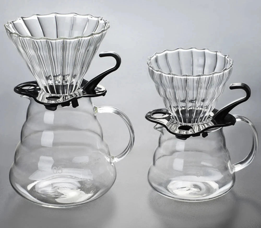 FILTRADOR DE CAFÉ DE VIDRIO BOROSILICATO - MÉTODO FILTRADO V60