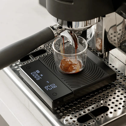 BÁSCULA DE COCINA PARA CAFÉ ESPRESSO CON PANEL DE PESADO Y LUZ - TIMEMORE
