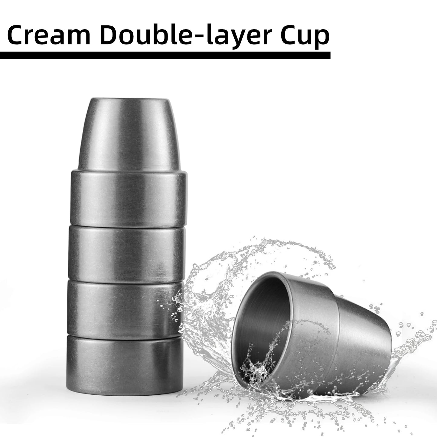 TAZA DE CAFÉ DE DOBLE PARED DE ACERO INOXIDABLE, 300ML, PORTÁTIL PARA VIAJE - MHW-3BOMBER