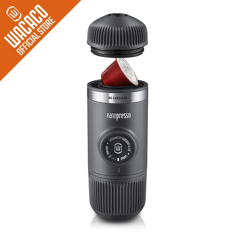 CAFETERA ESPRESSO PORTÁTIL NANOPRESSO CON ADAPTADOR NS, COMPACTA PARA VIAJE - Wacaco