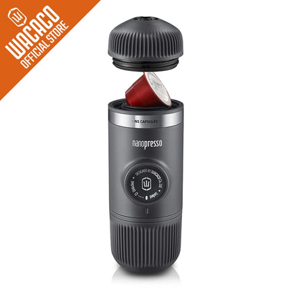 CAFETERA ESPRESSO PORTÁTIL NANOPRESSO CON ADAPTADOR NS, COMPACTA PARA VIAJE - Wacaco