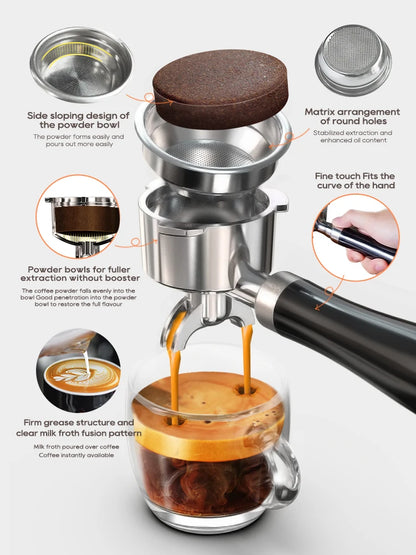 CAFETERA ESPRESSO SEMIAUTOMÁTICA - CaseH10A 20 BAR - HiBREW