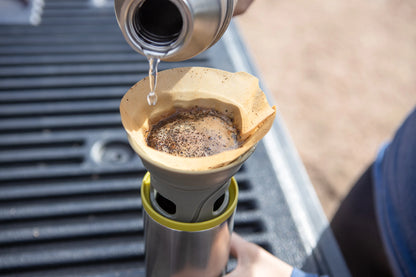 CAFETERA DE GOTEO PORTÁTIL CUPPAMOKA, ACERO INOXIDABLE CON FILTRO DE PAPEL - WACACO