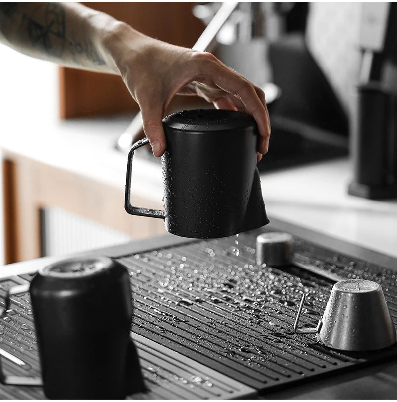 ALFOMBRILLA DE SILICONA PARA SECADO DE TAZAS, TAPETE PARA BARRA DE CAFÉ.