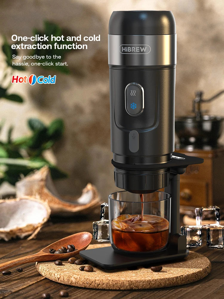 CAFETERA PORTÁTIL COMPATIBLE CON CÁPSULAS NEXPRESSO DOLCE, H4A - 12V - HiBREW