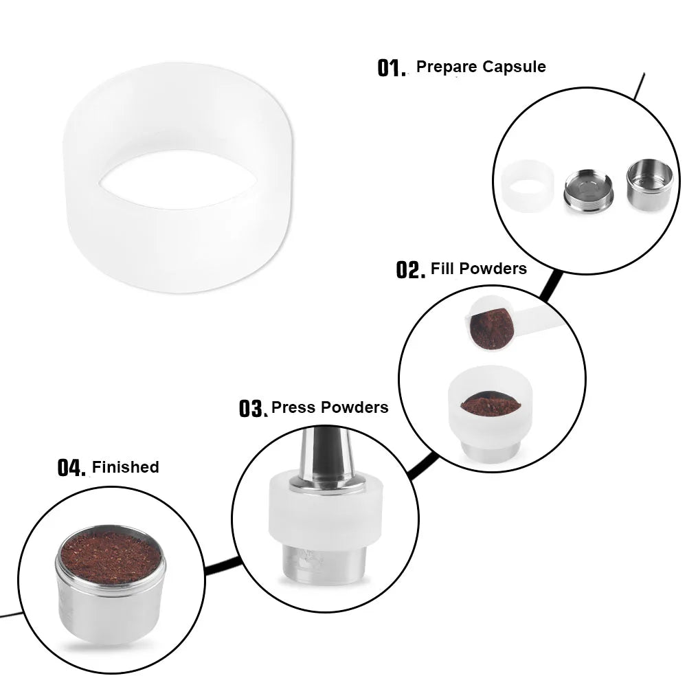 CÁPSULA DE CAFÉ RELLENABLES REUTILIZABLES DE ACERO INOXIDABLE - ICafilas